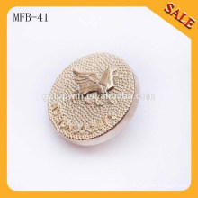 MFB41 Custom shank metal alloy ladies garment coat buttons 18mm